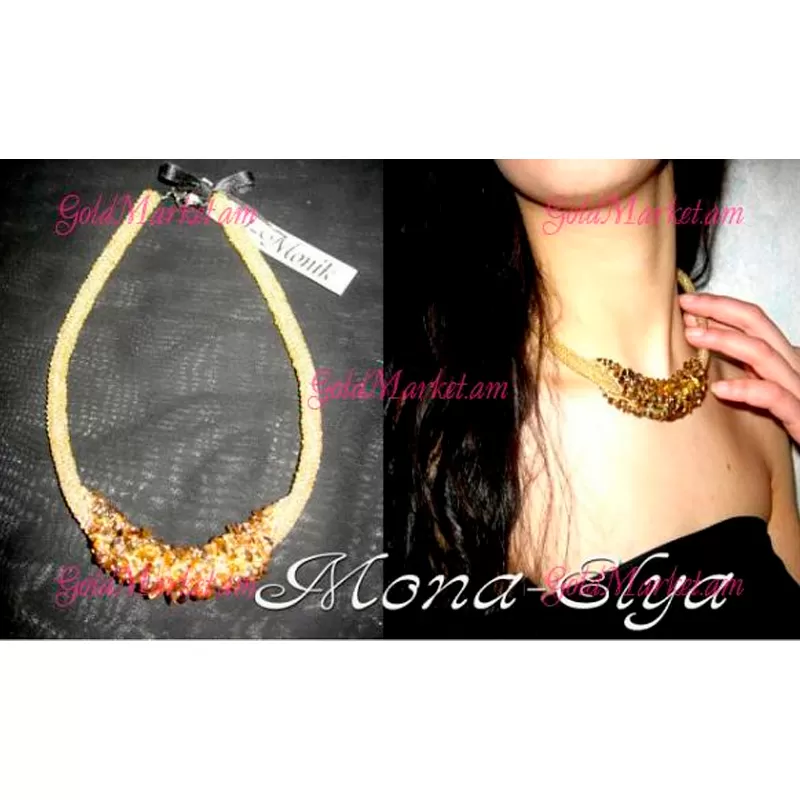 Դեղին քարերով վզնոց