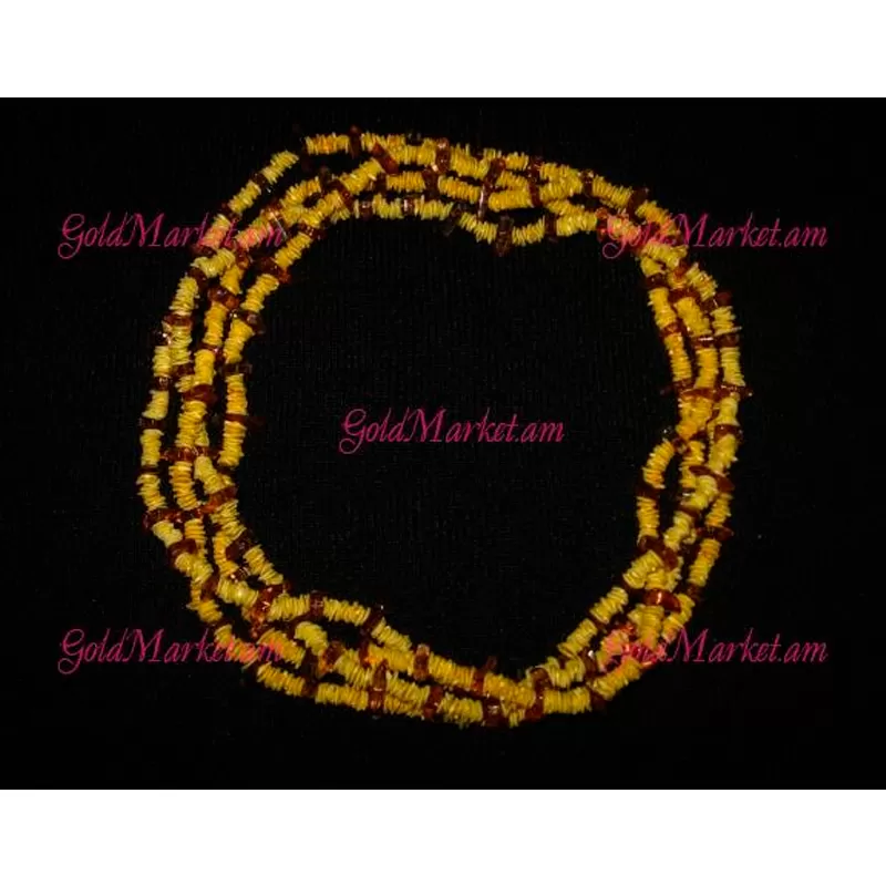 Վզնոց դեղին-շականակագույն քարերով